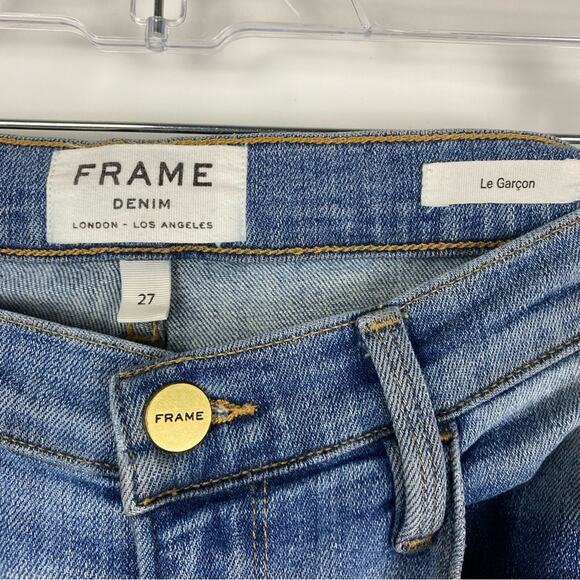 Frame Le Garcon Crop Boyfriend Jeans Womens Size 27 - Picture 5 of 10